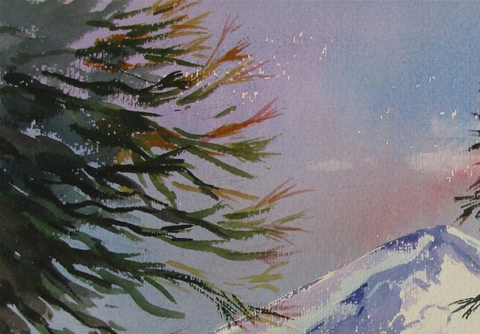 Volcán Llaima - 50 X 35 cms --------------------------> VENDIDA