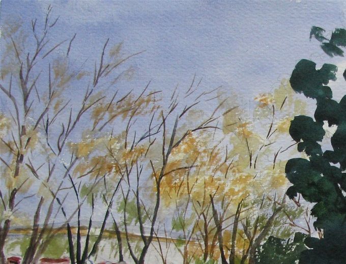 Plaza de Angol - Año 2015 - 50 X 35 cms ----------------> VENDIDA
