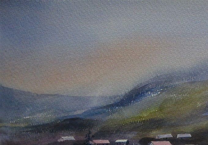 Playa en la Caleta - 50 x 35 cms -----------------VENDIDA