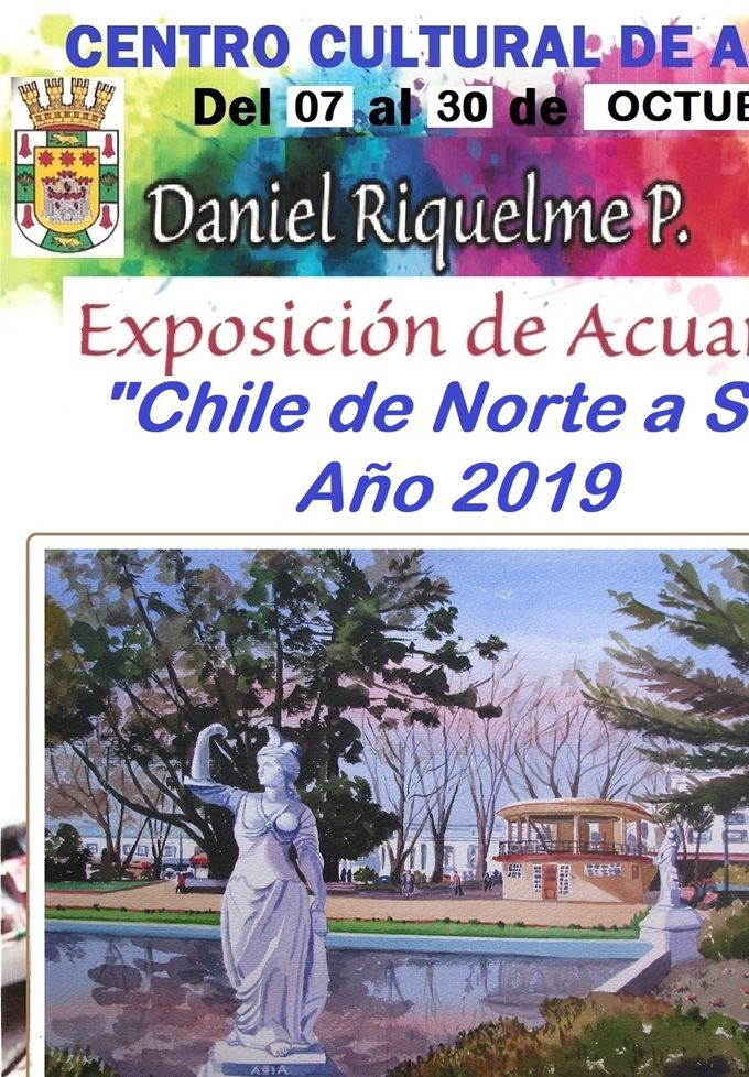 El Lunes 07 de Octubre de 2019 - Exposición Centro Cultural de Angol - 70 X 50 cms - Colección familiar