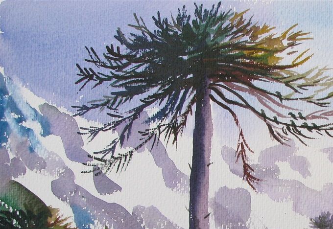 Quebrada Cordillerana - 50 X 35 cms ------------->                  VENDIDA