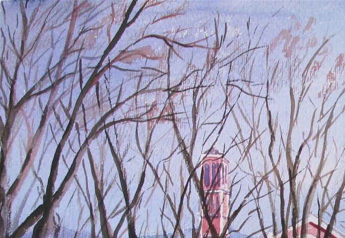 Sol de Invierno (Plaza de Angol) - 2019 - 50 35 cms --------->VENDIDA