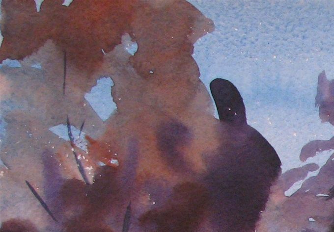 Laguna Tranquila - Acua - Daniel Riquelme - Año 2020 - 50 X 35 cms - VENDIDA