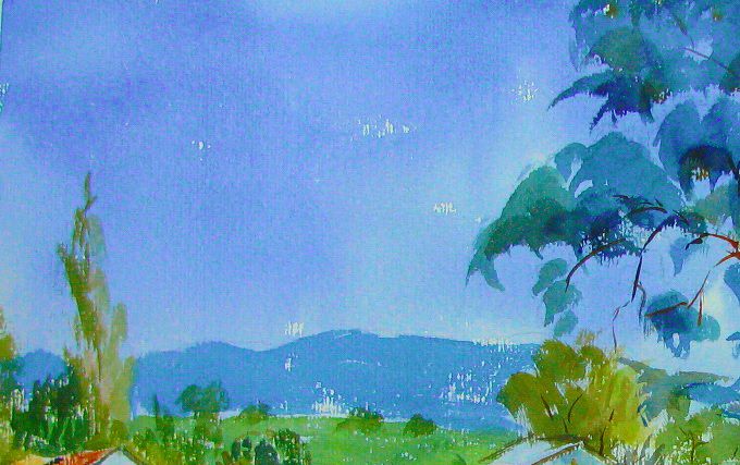 Campos de Lumaco - Año 2013 - 50 x 35 cms -------------VENDIDA