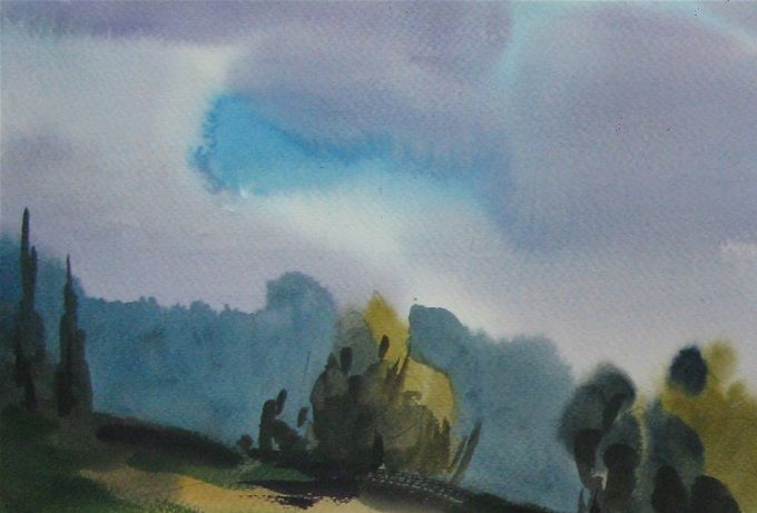 Laguna - 2016 - 35x50 cms. ---------> VENDIDA