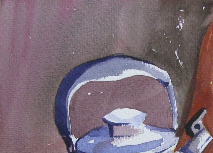 Acuarela: Bodegón con calabaza - 30x40 cms -------> DISPONIBLE