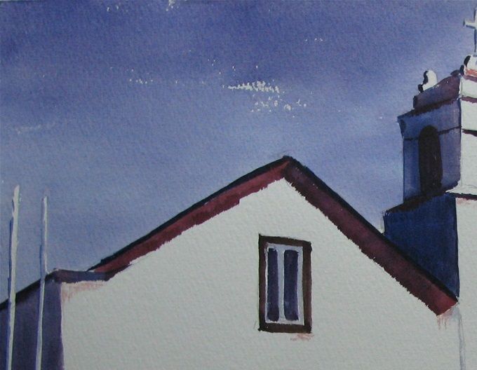 Iglesia San Pedro de Atacama - 35x50 cms - Año 2015 ----->VENDIDA