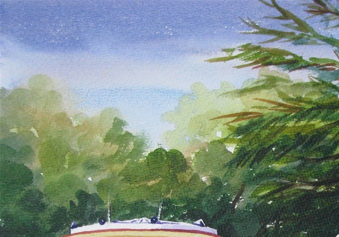 Plaza de Angol -35x50 cms - año 2021 --------> VENDIDA