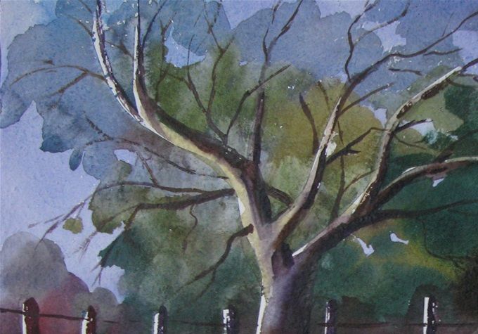 Atardecer de pastoreo - 35x50 cms -año 2021------->DISPONIBLE