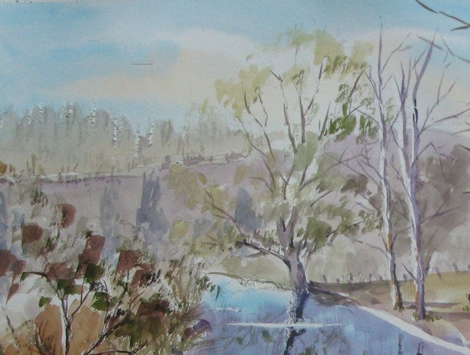 El árbol caído - 35x50 - Año 2014 ------->VENDIDA