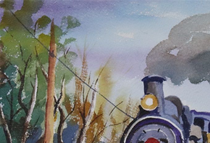 Tren del Sur - 35x50 - año 2021-------->DISPONIBLE